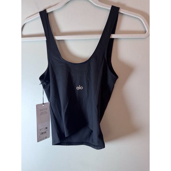 Alo Yoga Softsculpt Precision Tank Top Small Black NWT - Picture 8 of 8